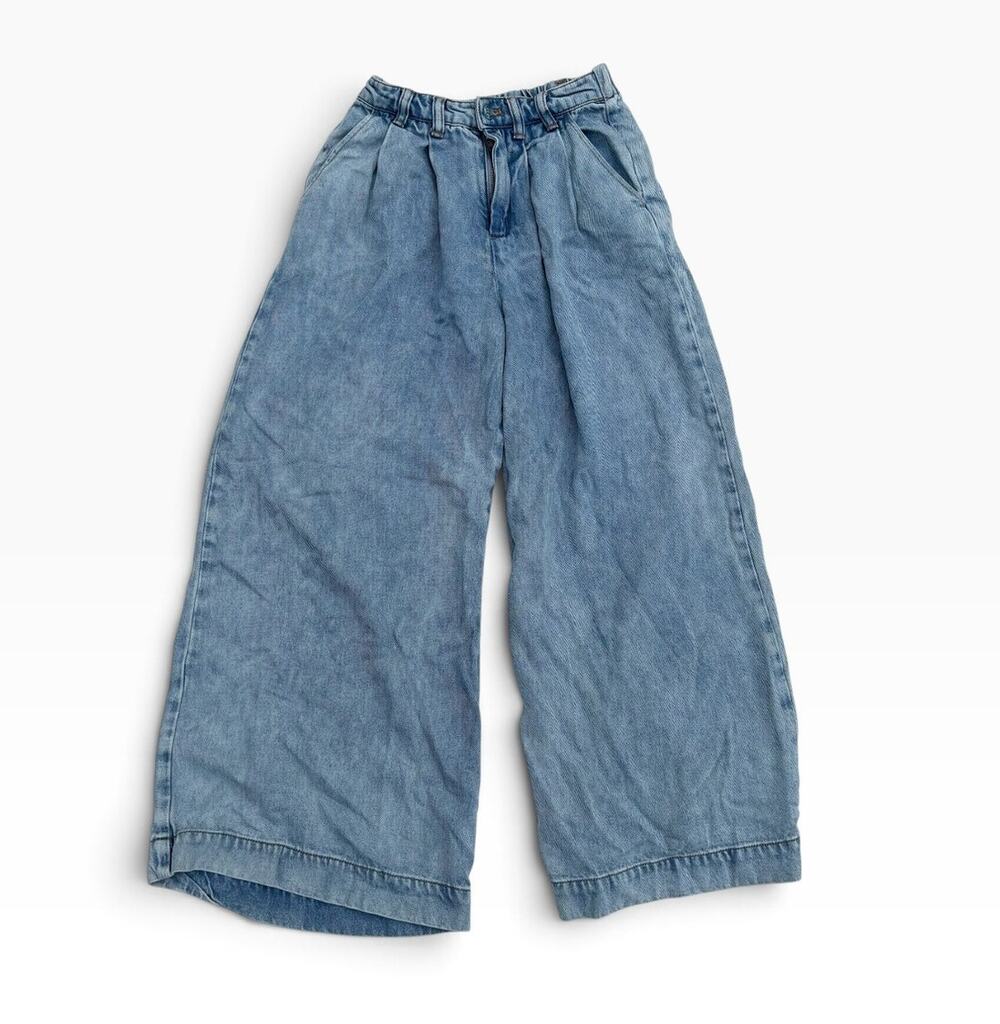YFB Young Fabulous & Broke Jeans High Rise Wide Leg Baggy Light Wash Y2K XS